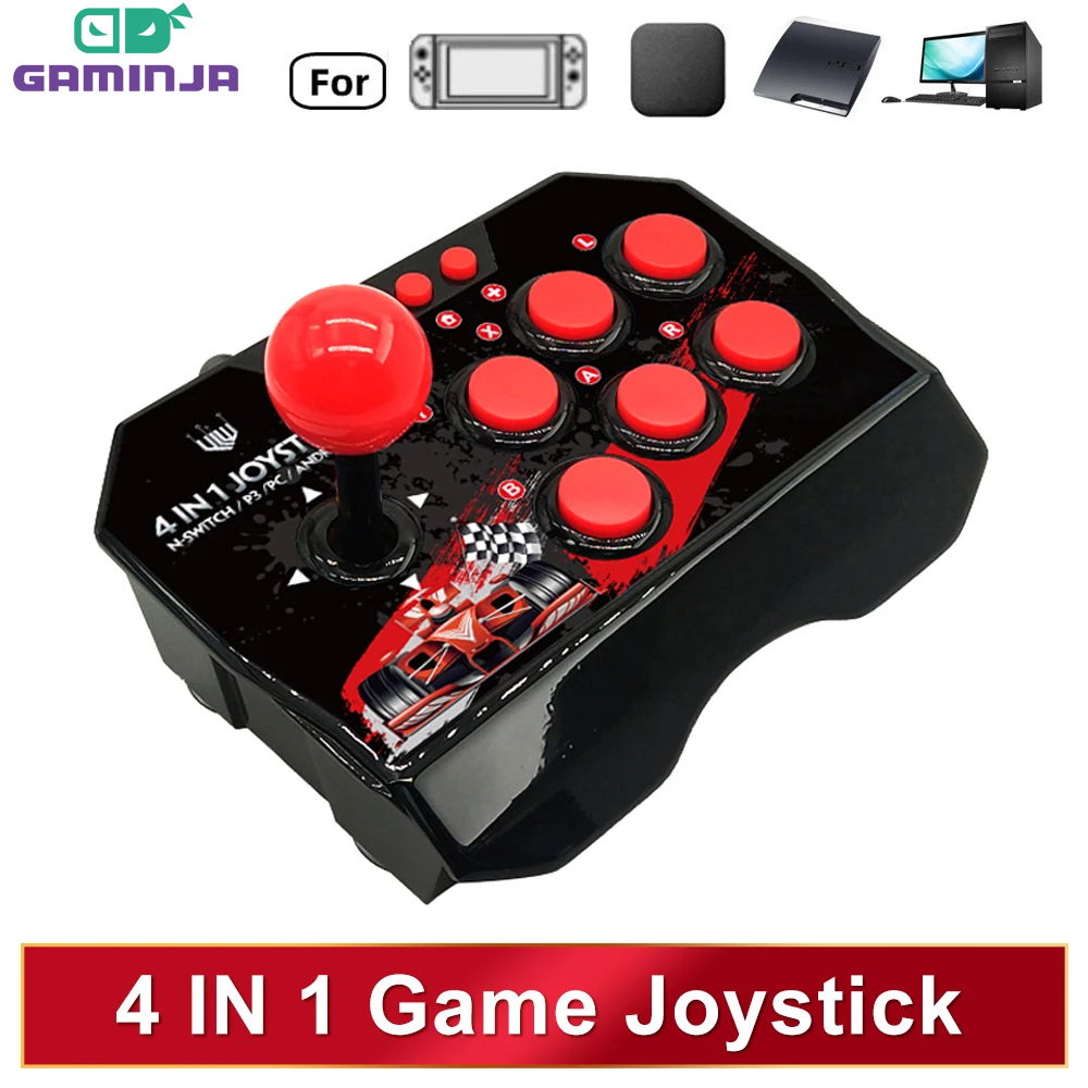 Arcade Vibes - GAMINJA-Joystick de juego 4 en 1