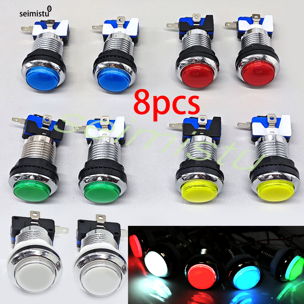 Arcade Button Pcb - Botón Arcade de 33mm, luz LED