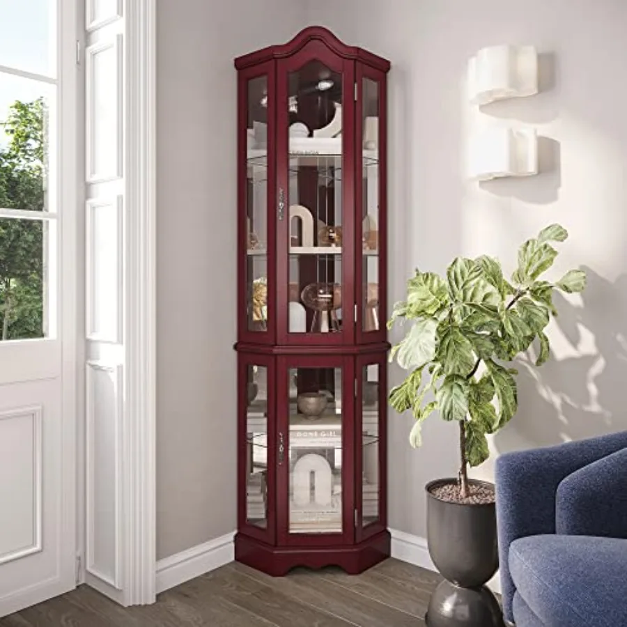 Glass Cabinet Display - Mueble de exhibición de esquina con