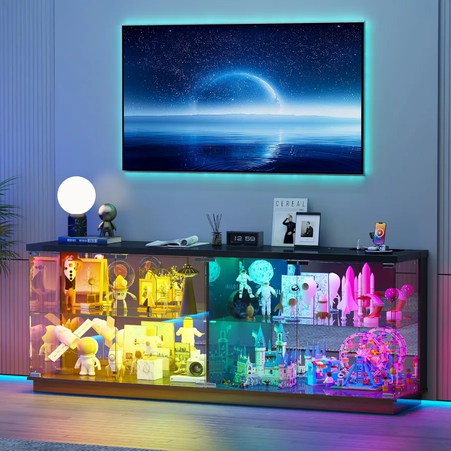 Glass Cabinet Display - Vitrina con pantalla RGB de 59