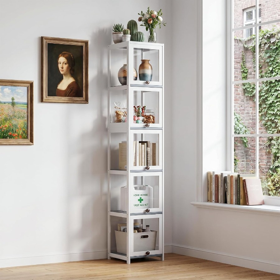 Vitrina de exhibición con puer - Glass Cabinet Display reseña y precio