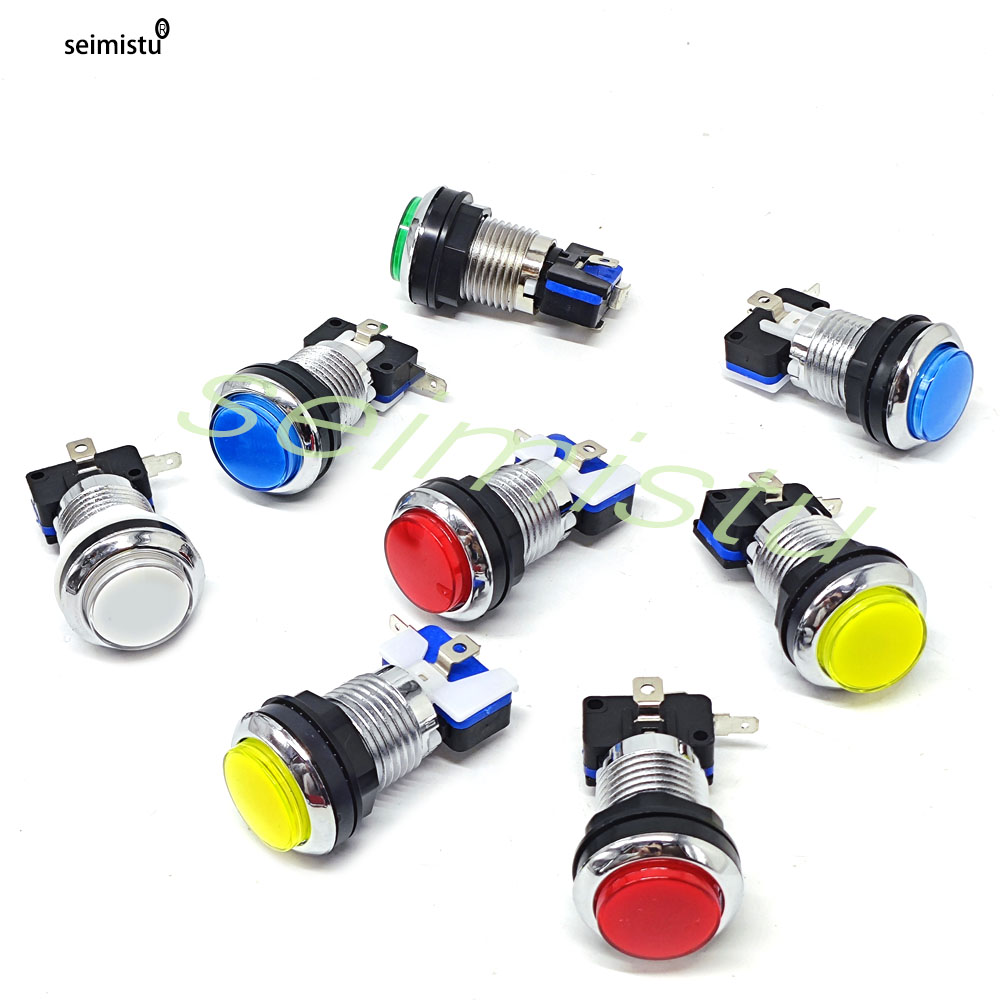Botón Arcade de 33mm, luz LED  - Arcade Button Pcb reseña y precio