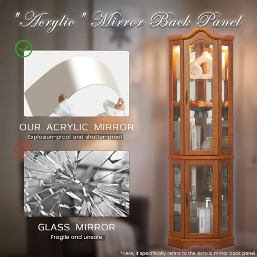 Vitrina de esquina para guarda - Glass Cabinet Display reseña y precio