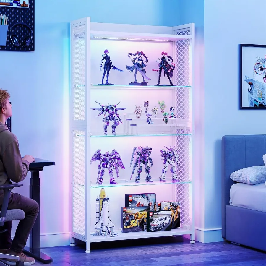 Vitrina con Estantes de Vidrio - Glass Cabinet Display reseña y precio