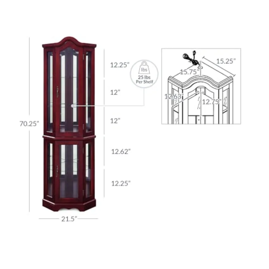 Mueble de exhibición de esquin - Glass Cabinet Display reseña y precio