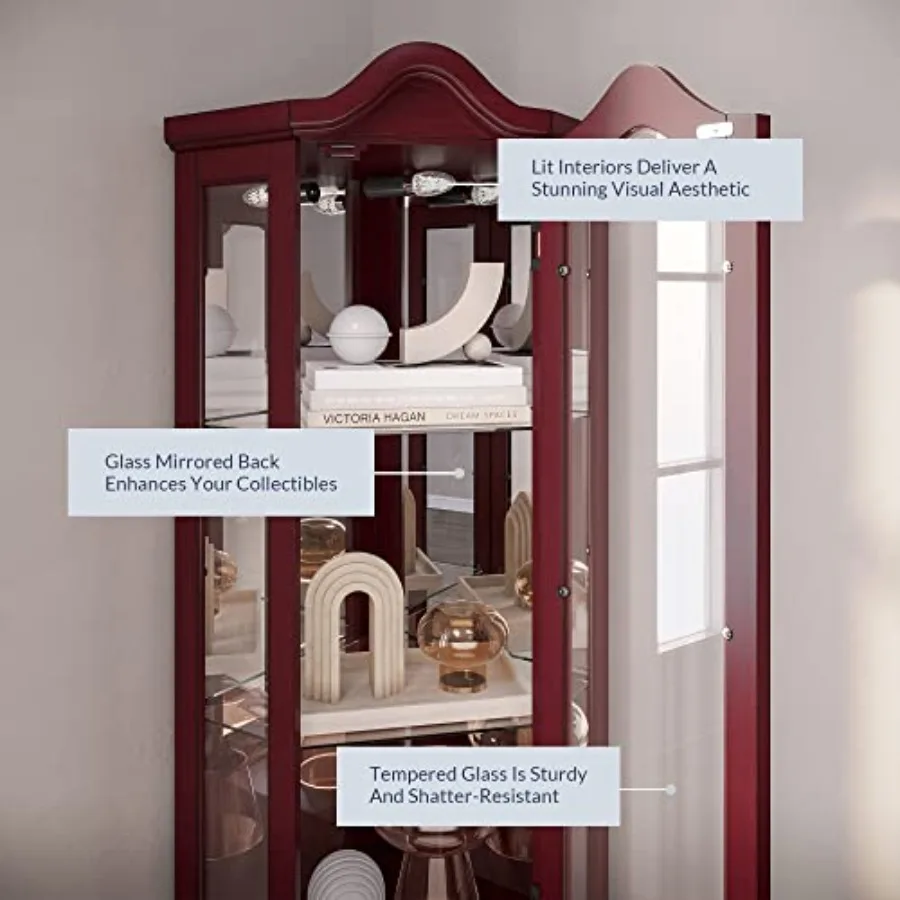 Mueble de exhibición de esquin - Glass Cabinet Display reseña y precio