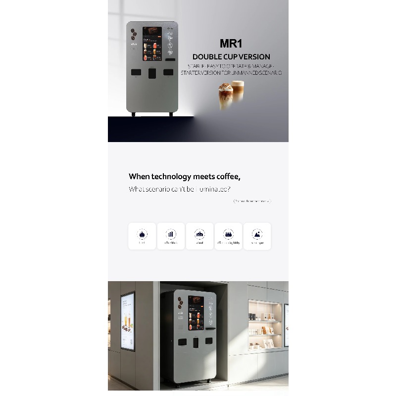 Máquina expendedora de café re - Vending Machine Qr Code reseña y precio