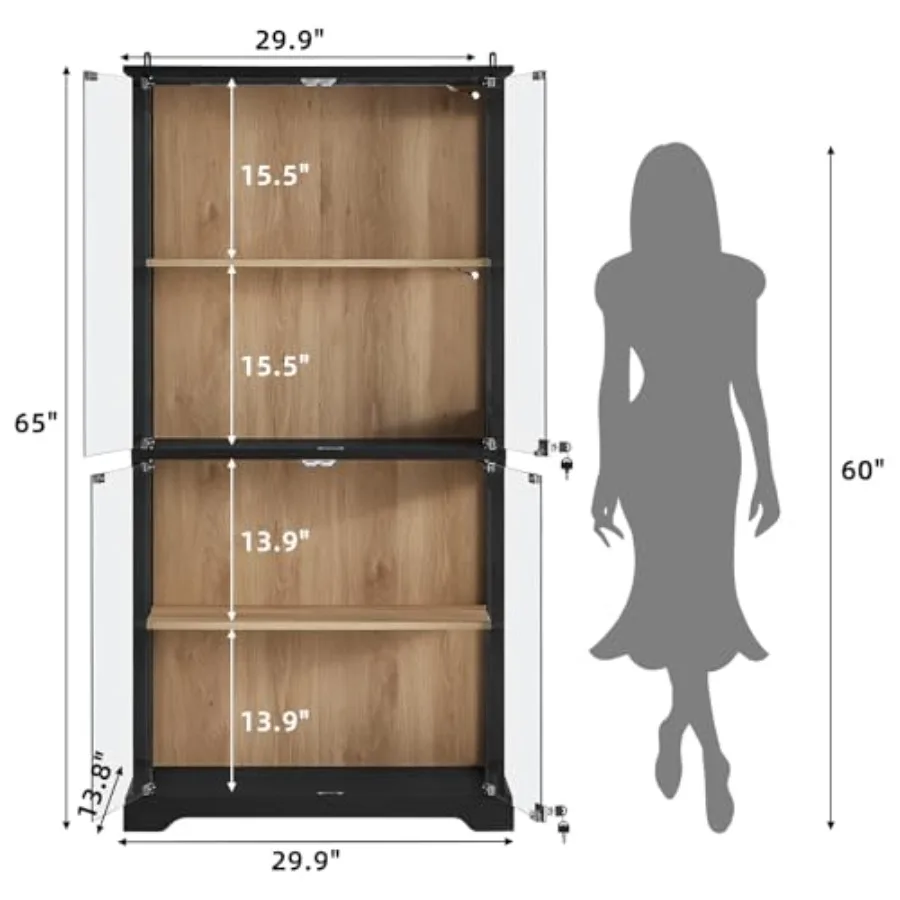 Vitrina de cristal de estilo r - Glass Cabinet Display reseña y precio