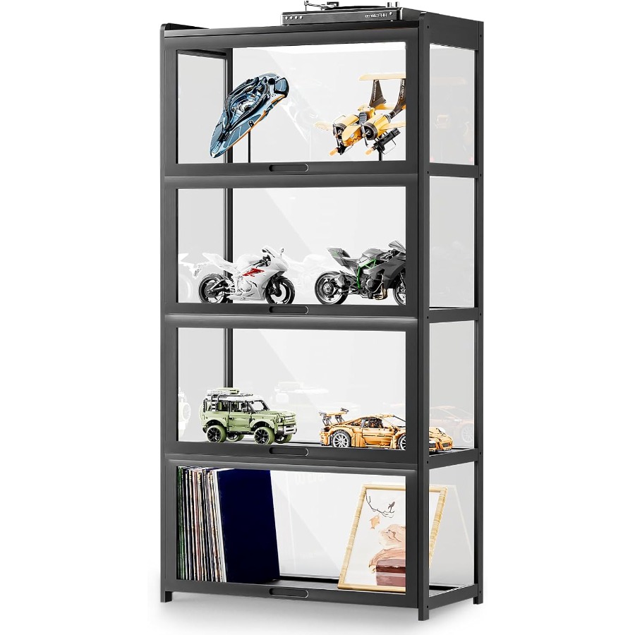 Vitrina de exhibición con puer - Glass Cabinet Display reseña y precio
