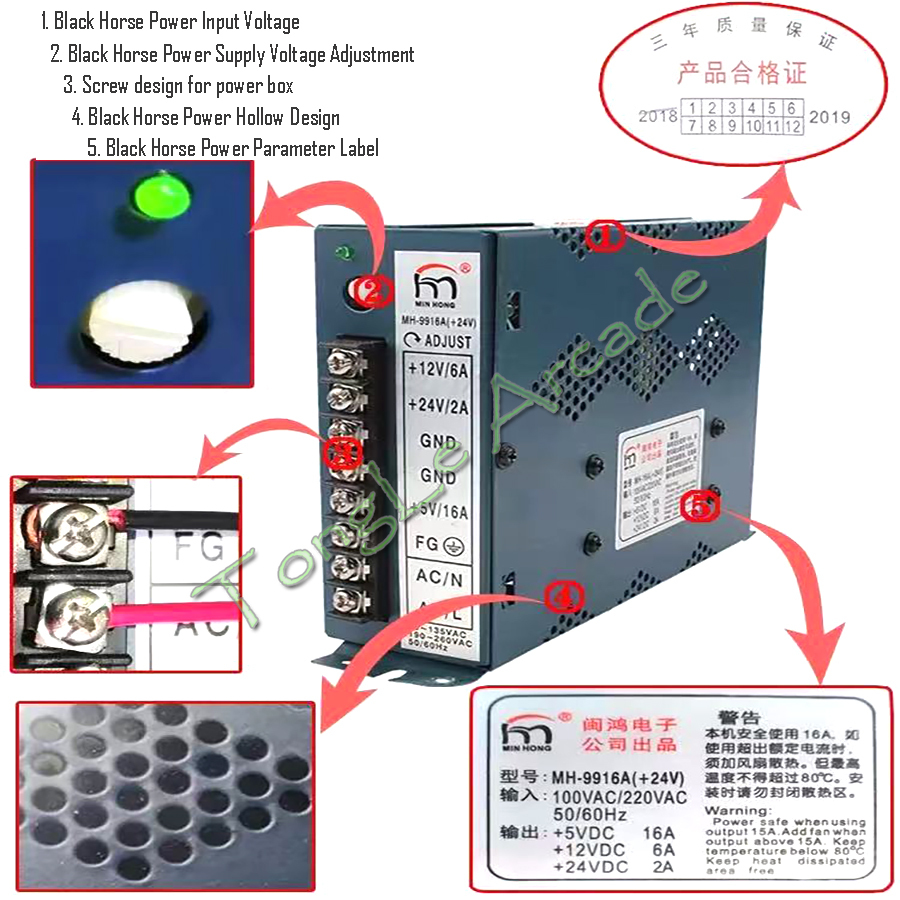Fuente de Alimentación Conmuta - Coin Pusher Machine reseña y precio